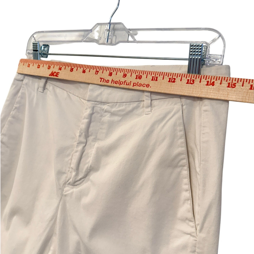 Nili Lotan 2 Slouchy Paris Pants $345 Drop Crotch Cotton Cropped White EUC - Picture 8 of 10